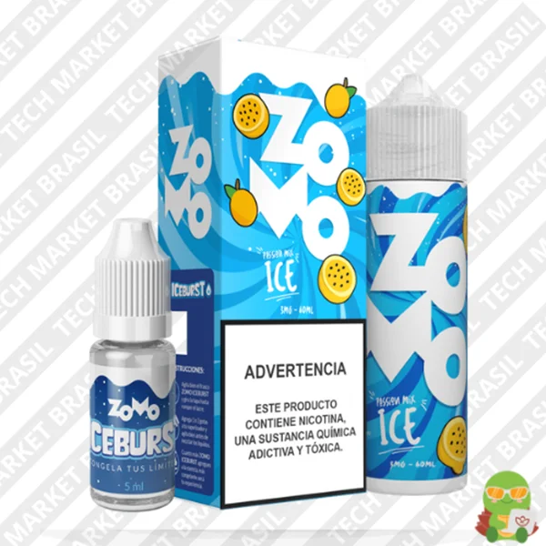 Zomo IceBurst 60ml – FreeBase – (3mg) Passion Mix Ice