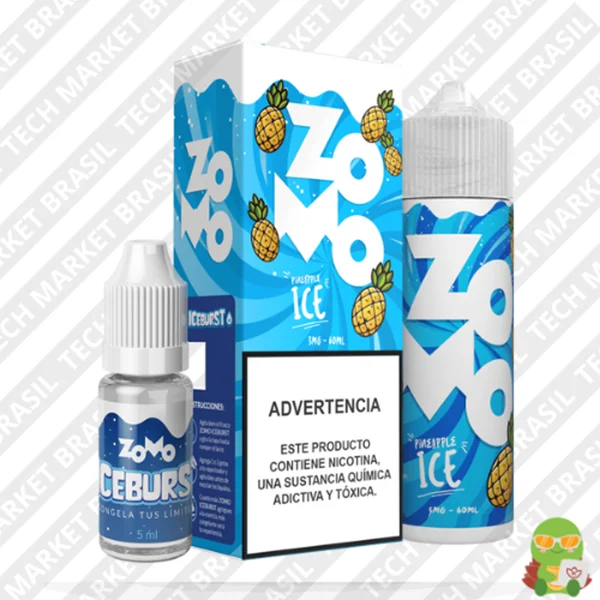 Zomo IceBurst 60ml – FreeBase – (3mg) Pineapple Ice