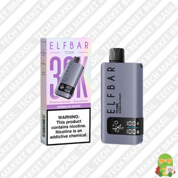 Elf Bar TE30K – 30000 Puffs – Pod Descartavél Buballo Grape