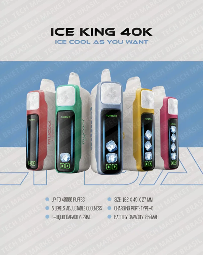 Especificações Tecnicas do ELFBAR Ice King 40k – 40000 Puffs – Pod Descartável