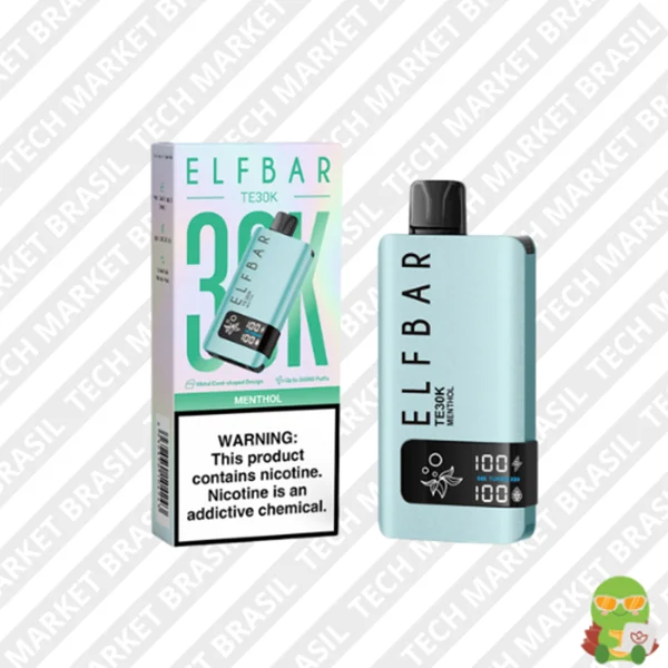 Elf Bar TE30K – 30000 Puffs – Pod Descartavél Menthol