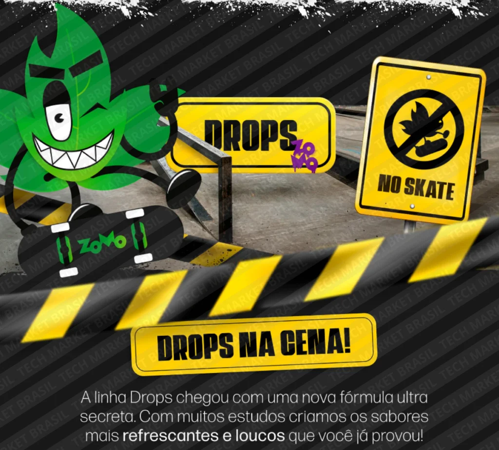 Informações do E-liquido Zomo Drops 60ml na Tech