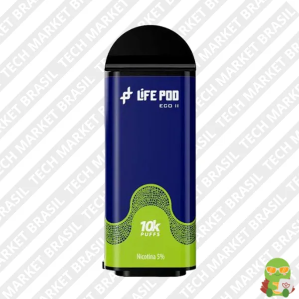 Refil Life Pod Eco 2 – 10000 Puffs – Pod Descartável Blueberry Ice