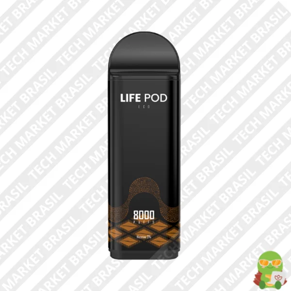 Refil Life Pod Eco – 8000 Puffs – Pod Descartável caramel coffe