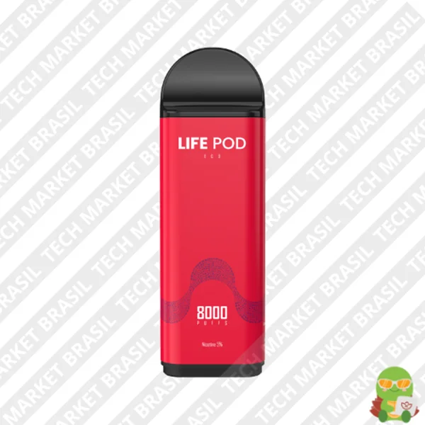 Refil Life Pod Eco – 8000 Puffs – Pod Descartável Cherry Bomb