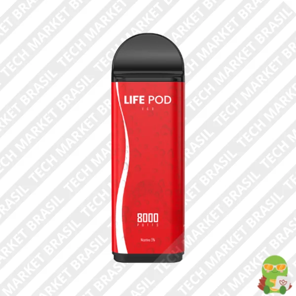 Refil Life Pod Eco – 8000 Puffs – Pod Descartável coke ice