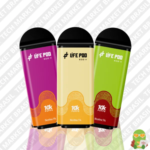 Principal do Pod Descartavel Refil Life Pod Eco 2 – 10000 Puffs na Tech