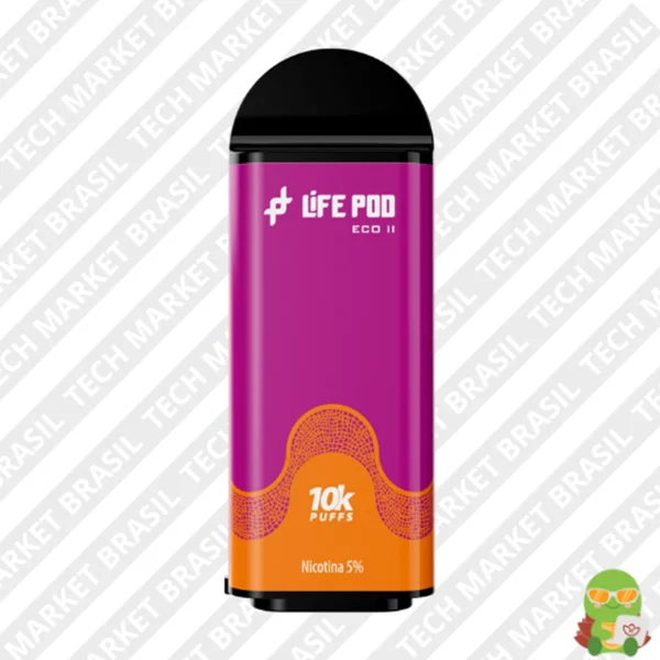 Refil Life Pod Eco 2 – 10000 Puffs – Pod Descartável Grape Honey