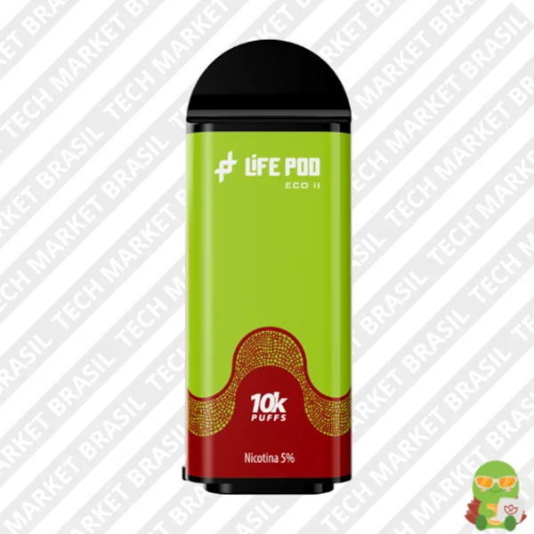 Refil Life Pod Eco 2 – 10000 Puffs – Pod Descartável Kiwi Berry