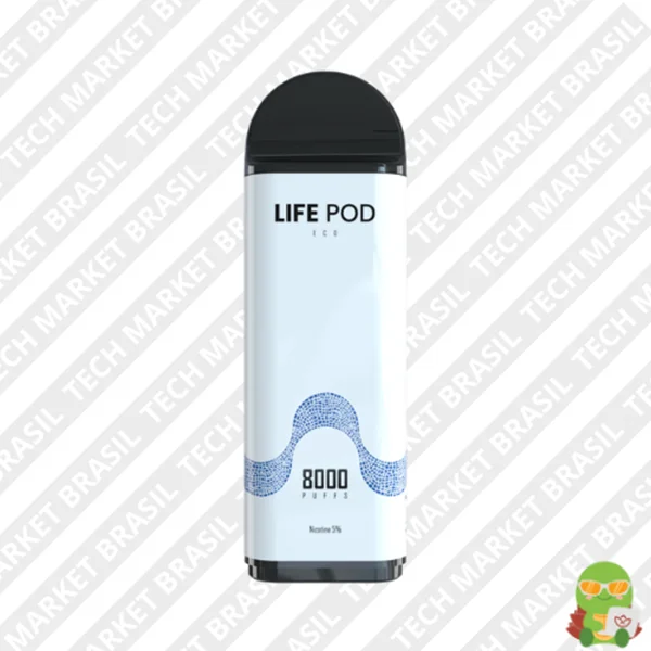 Refil Life Pod Eco – 8000 Puffs – Pod Descartável menthol