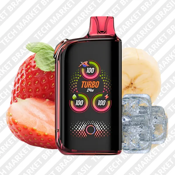 WAKA 36k Ice Blast – 36000 Puffs – Pod Descartável Strawberry Banana