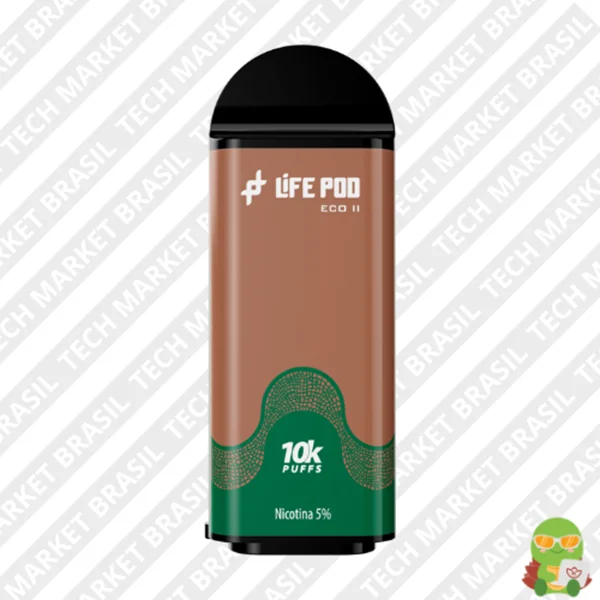 Refil Life Pod Eco 2 – 10000 Puffs – Pod Descartável Capuccino