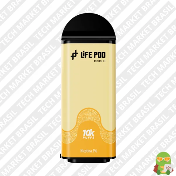 Refil Life Pod Eco 2 – 10000 Puffs – Pod Descartável Peach Orange