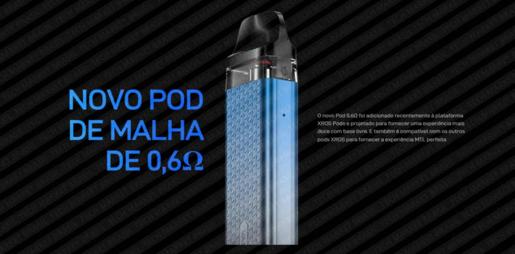 Bobina do Pod System Vaporesso XROS 3 Mini – 1000 mAh na Tech Market Brasil