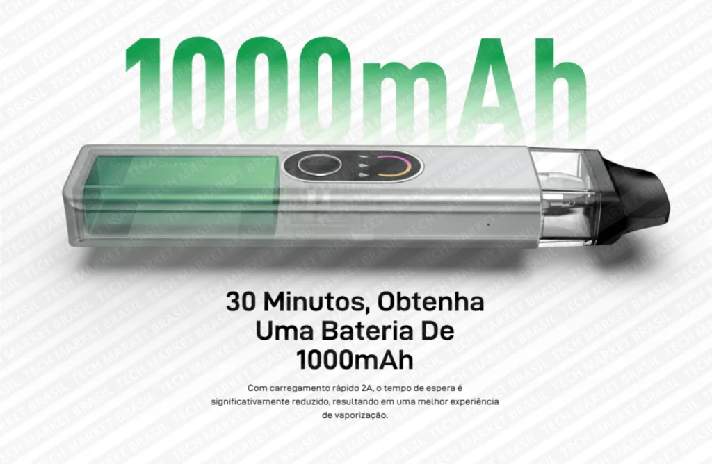 Bateria do Pod System Vaporesso XROS 4 – 1000 mAh na Tech Market Brasil