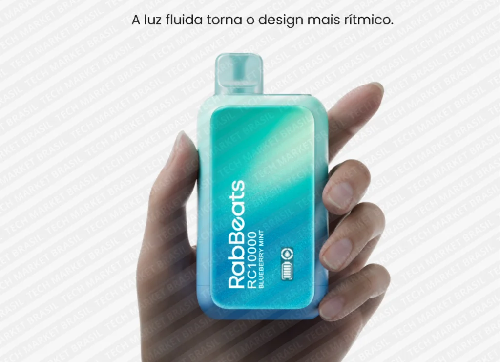 Design do Pod Descartável RABBEATS RC10000 10000 Puffs na Tech