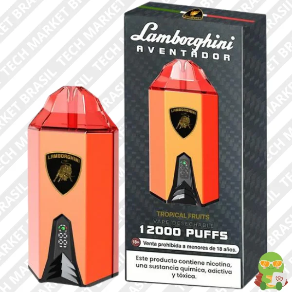 Lamborghini 12000 Puffs Pod Descartavél Sabor Tropical Fruits na Tech