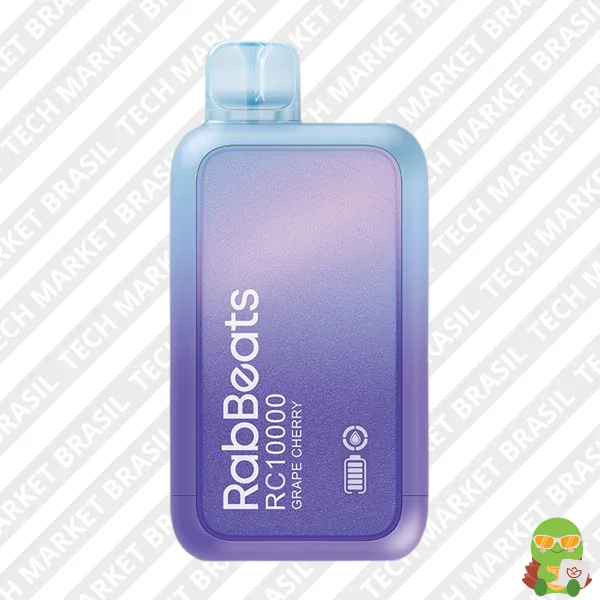 Principal do Pod Descartável RABBEATS RC10000 sabor Grape Cherry na Tech