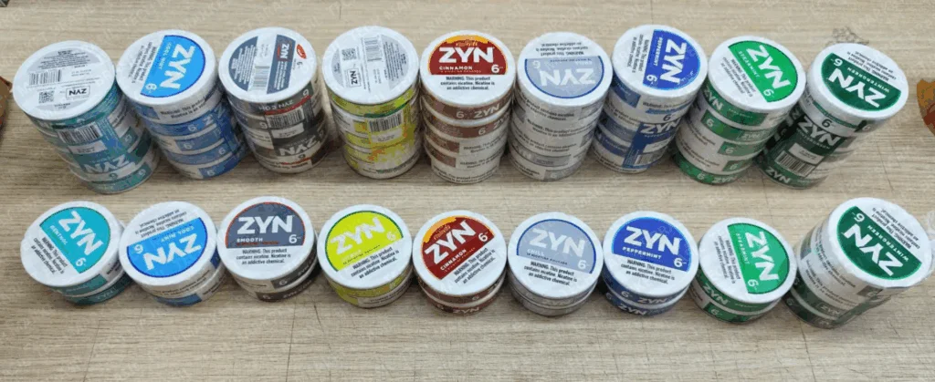 Sabores disponiveis do Snus Zyn na Tech Market Brasil