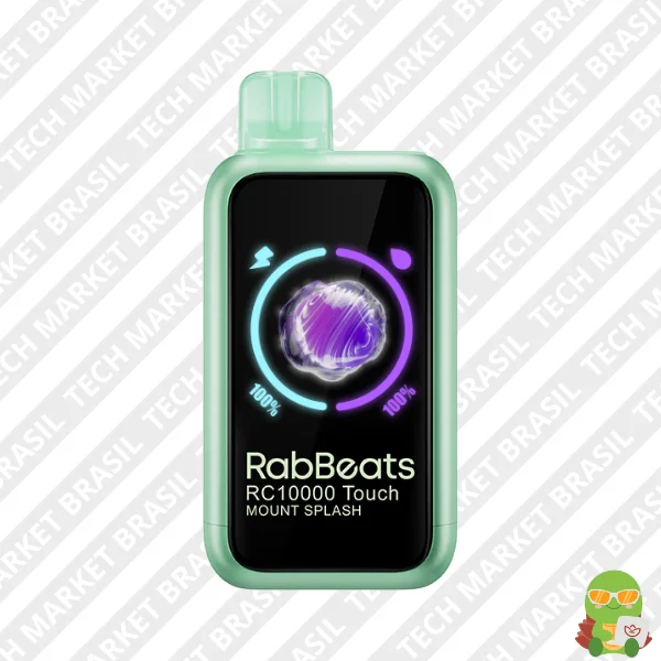 Pod Descartavel RABBEATS RC10000 Touch - sabor Mount Splash na Tech Market Brasil