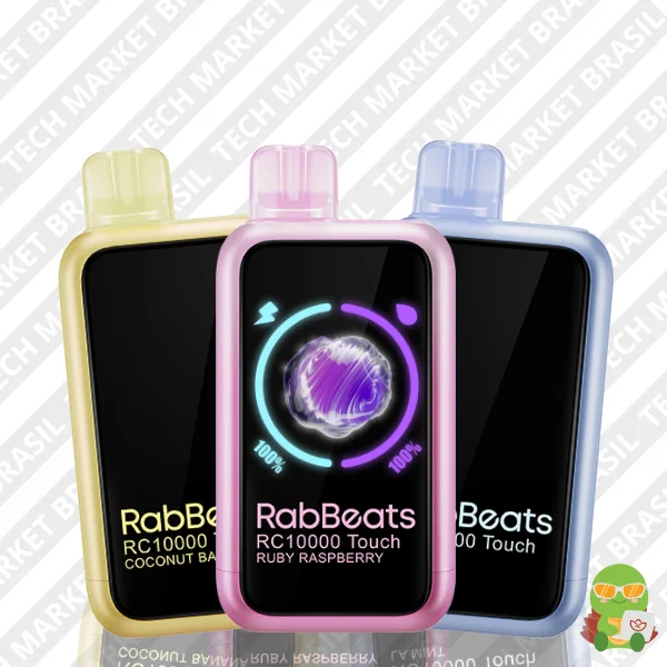 Principal do Pod Descartavel RABBEATS RC10000 Touch na Tech Market Brasil