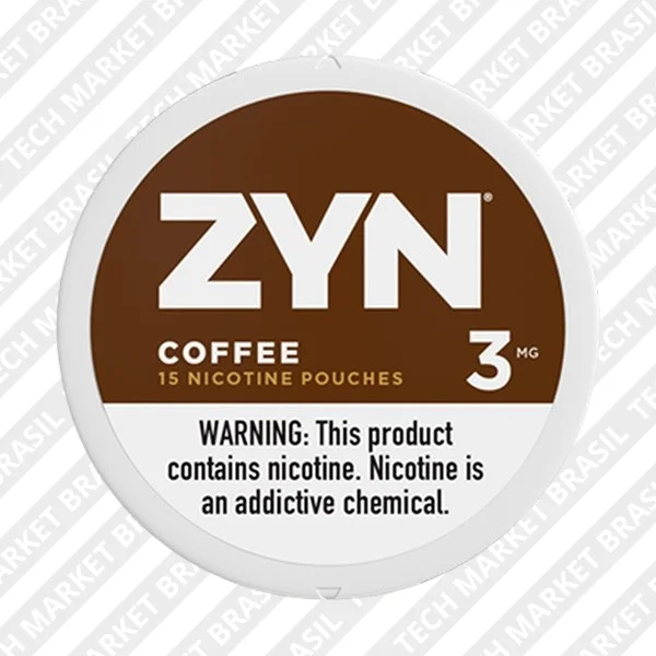 Snus Zyn Coffe na Tech Market Brasil