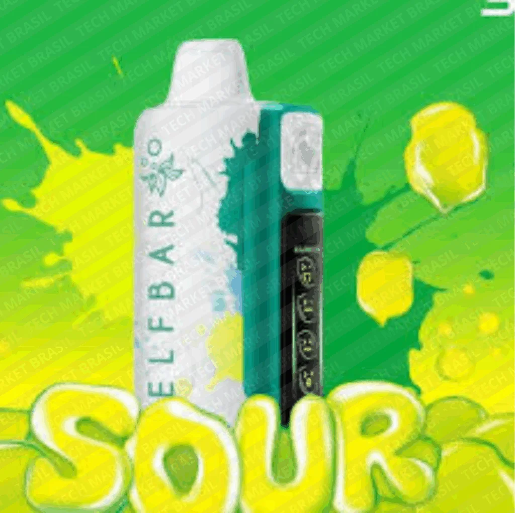 Banner do Pod Descartável elf bar sour king na tech market brasil