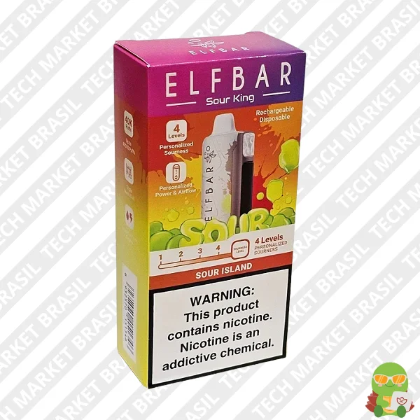 Elf bar Sour King island na Tech Market Brasil