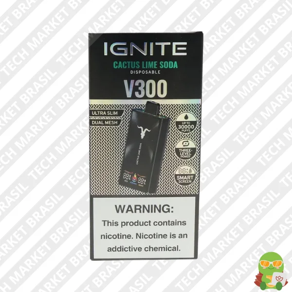Pod Descartável Ignite V300 - Cactus Lime Soda na Tech Market Brasil