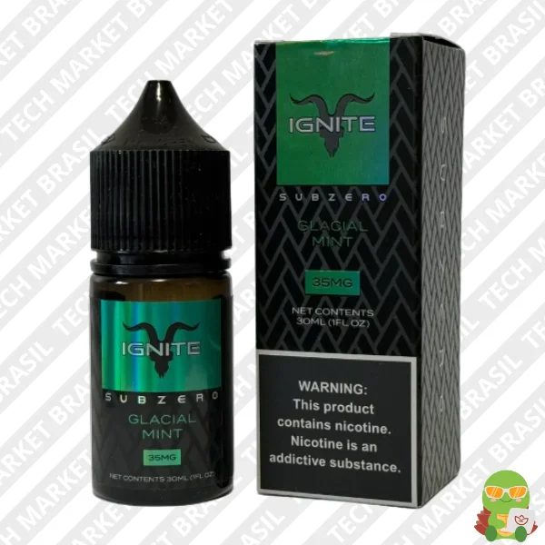 Nic Salt Ignite Subzero Glacial Mint na Tech Market Brasil