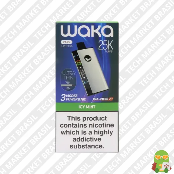Pod descartavel Waka Ka25 Icy Mint na Tech Market Brasil