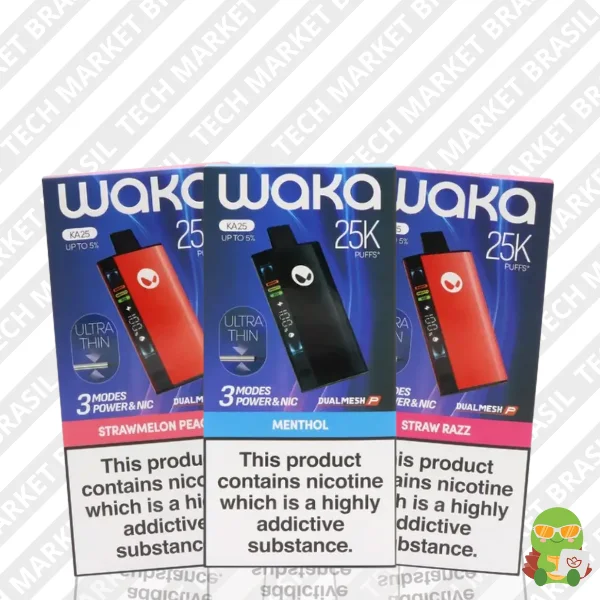 Principal do Pod descartavel Waka Ka25 na Tech Market Brasil