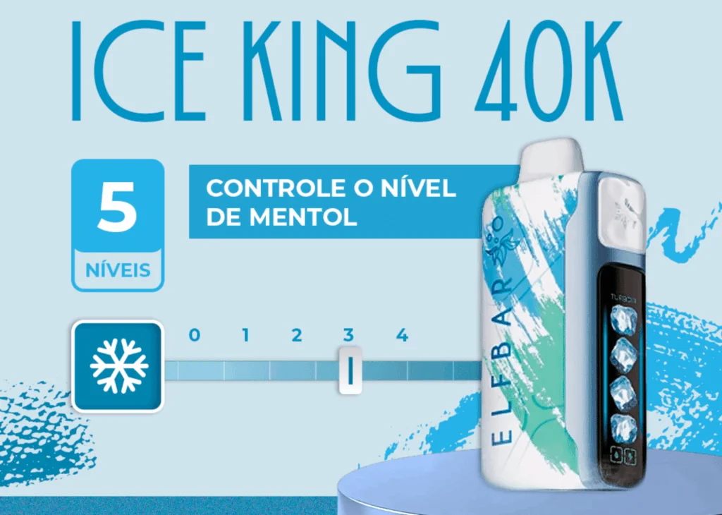 AD do Review do Elf Bar Ice King: O Monstro Gelado dos Pods com 40.000 Puffs
