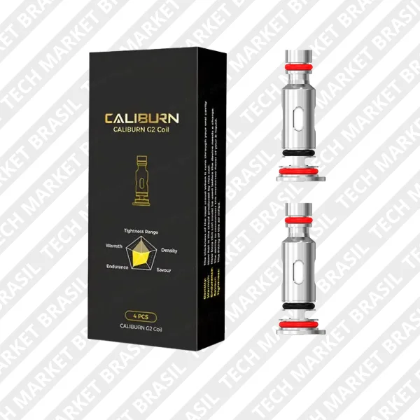 Caixa com Duas coil uwell caliburn g2 1.2 ohm