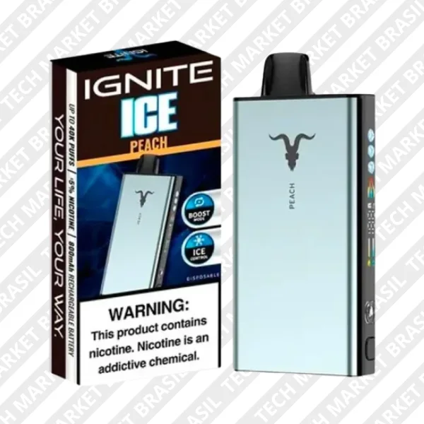 Pod Descartável Ignite V400 Ice - 40000 Puffs - Mango