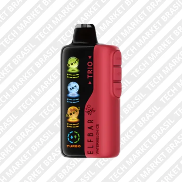 Pod Elf Bar Trio 40K sabor Watermelon, disponível na Tech Market Brasil.