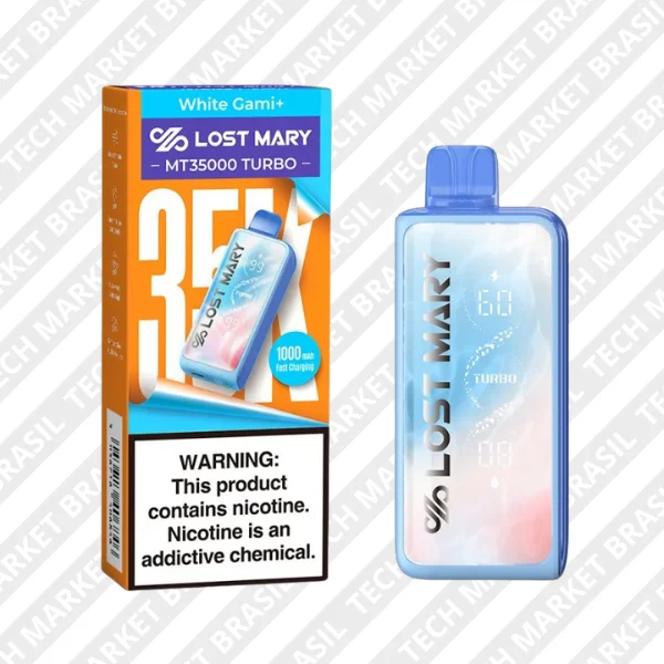 Pod Descartavél Lost mary MT 35000 Turbo White Gami