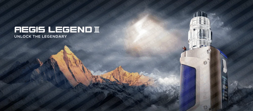 Banner Vaporizador Geek Vape Aegis Legend 3 na Tech Market Brasil
