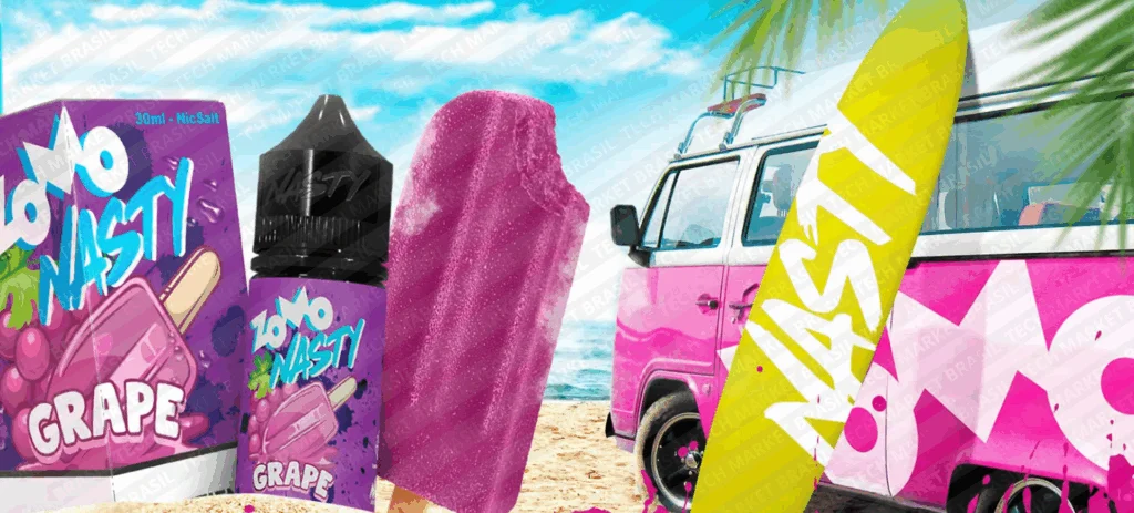 Banner do Líquido ZOMO Nasty Linha Picolé na Tech Market Brasil
