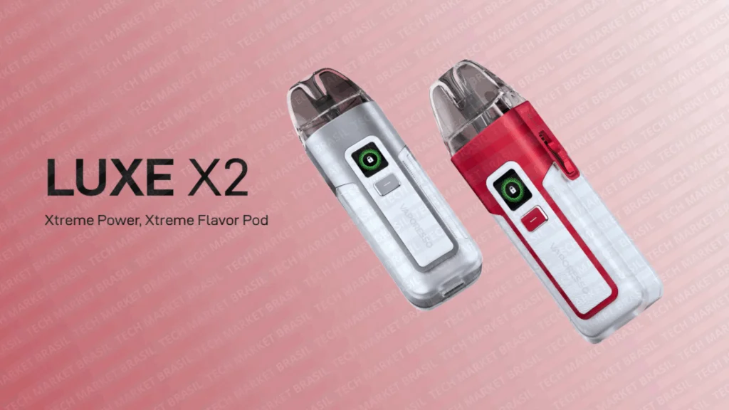 Banner do Pod System Vaporesso Luxe X2 na Tech Market Brasil