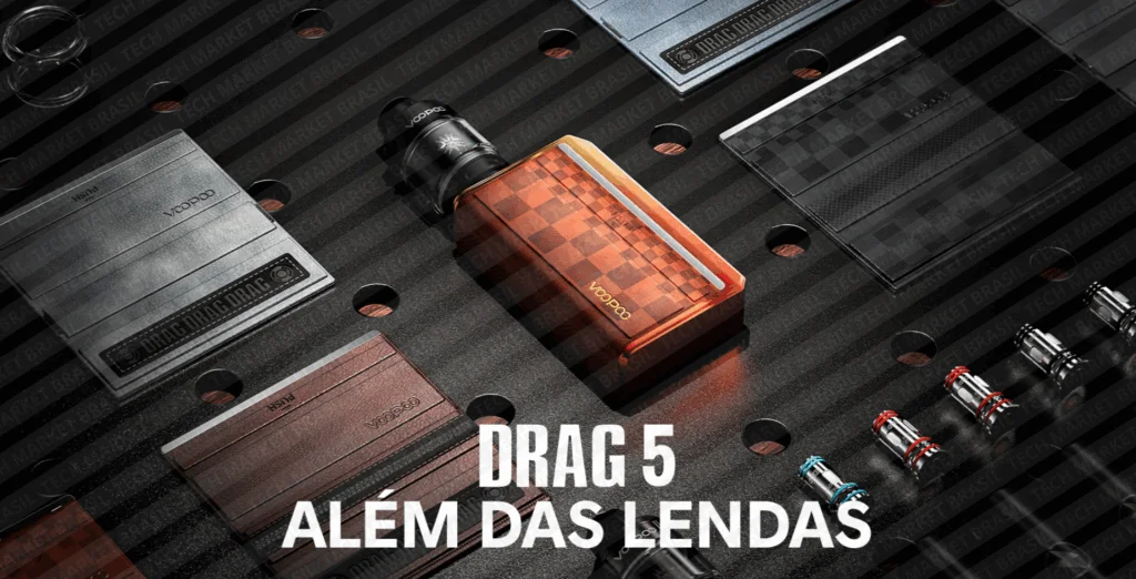 Banner do Vaper Voopoo Drag 5 na Tech Market Brasil