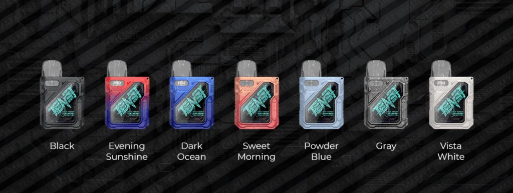 Cores do Pod System Uwell Caliburn GK3 Tenet na Tech Market Brasil