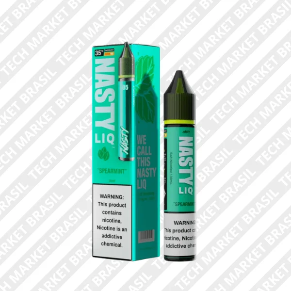 E-liquido Nic Salt Nasty Liq Spearmint na Tech Market Brasil