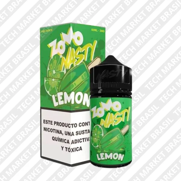Líquido ZOMO Nasty Linha Picolé - Picolé de Limão na Tech Market Brasil