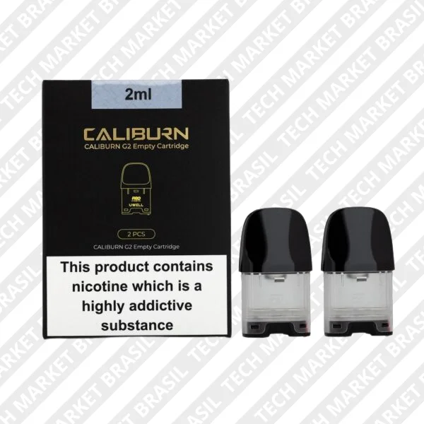Pack com duas unidades Cartucho Caliburn G2 e GK2 na Tech Market Brasil