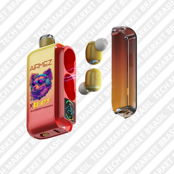 Pod Descartavél Xbeats 40k AiRMEZ Blueberry Banana na Tech Market Brasil
