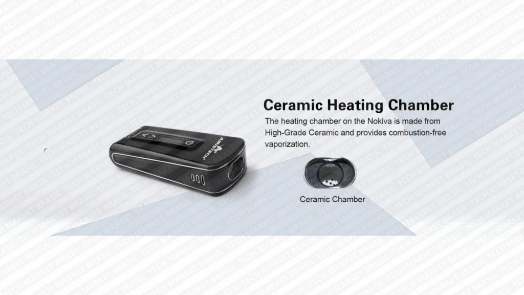 Câmara de ceramica do Vaporizador de ervas Airistech Herbva Novika na Tech Market Brasil