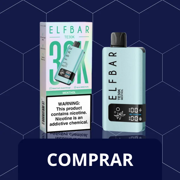 Top 2 Elf Bar TE30K sabor Menthol 