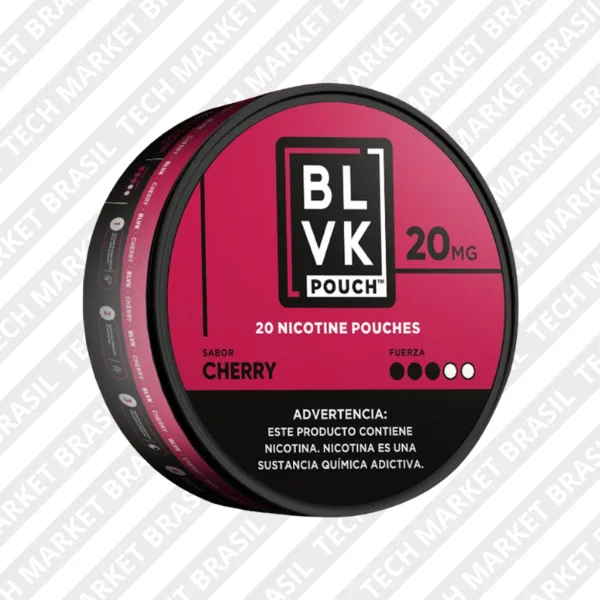 Snus BLVK sabor Cherry na Tech Market Brasil