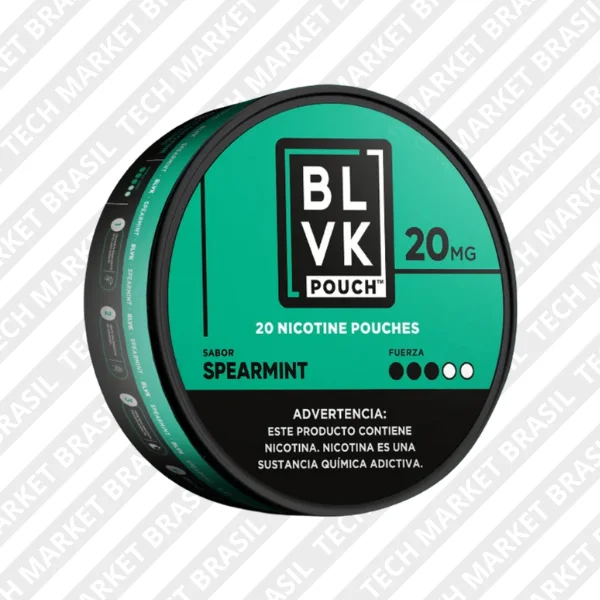 Snus BLVK sabor spearmint na Tech Market Brasil